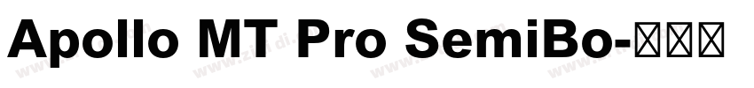 Apollo MT Pro SemiBo字体转换